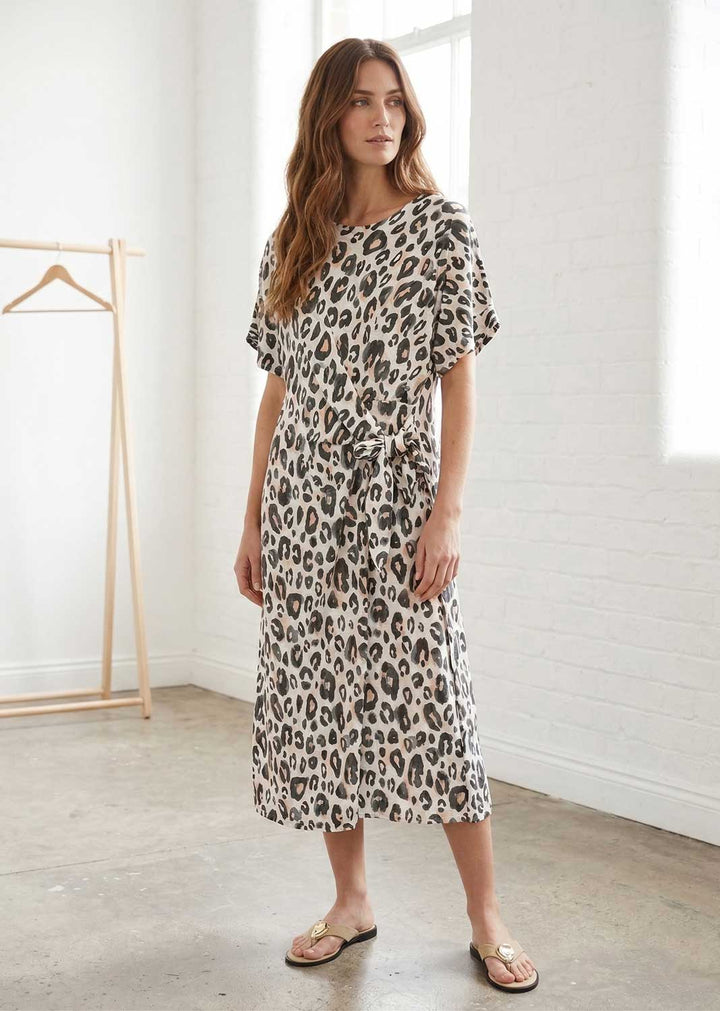 Brooke Leopard Tie Dress