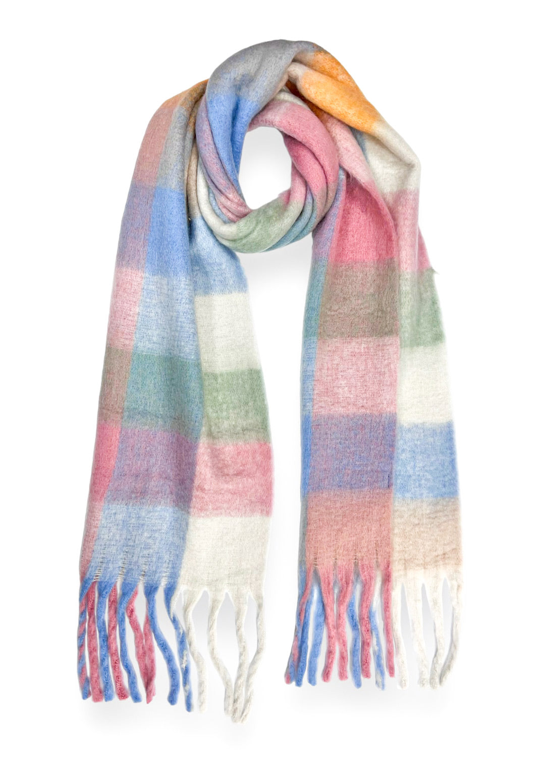 Pastel Checked Scarf