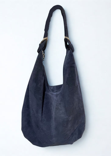 Cisco Suede Bag in Navy