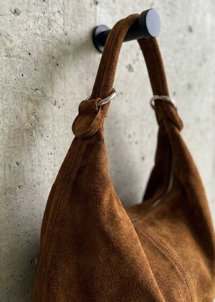 Cisco Suede Bag in Tan
