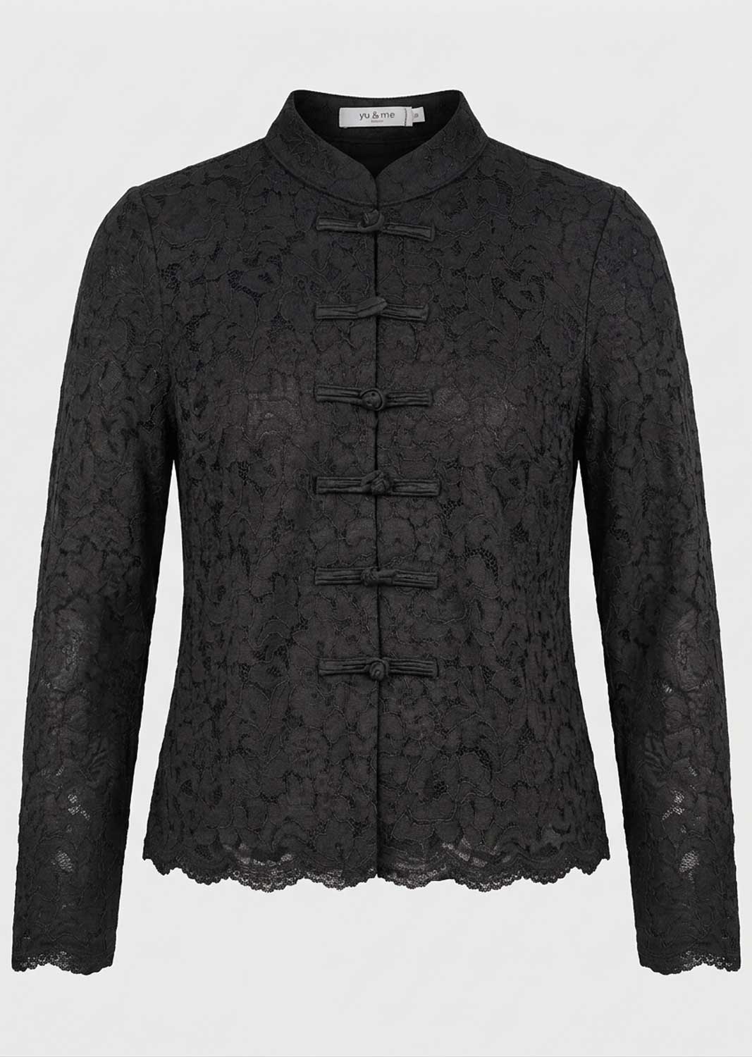 Clara Lace Mandarin Blouse