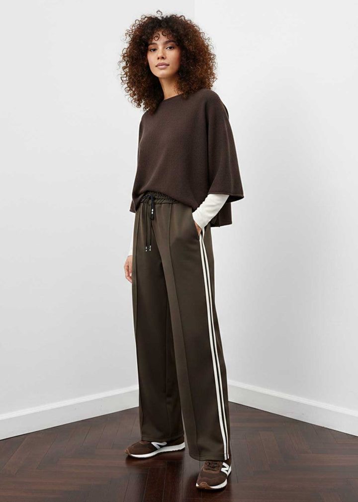 Cory Side Stripe Track Pants Chocolate