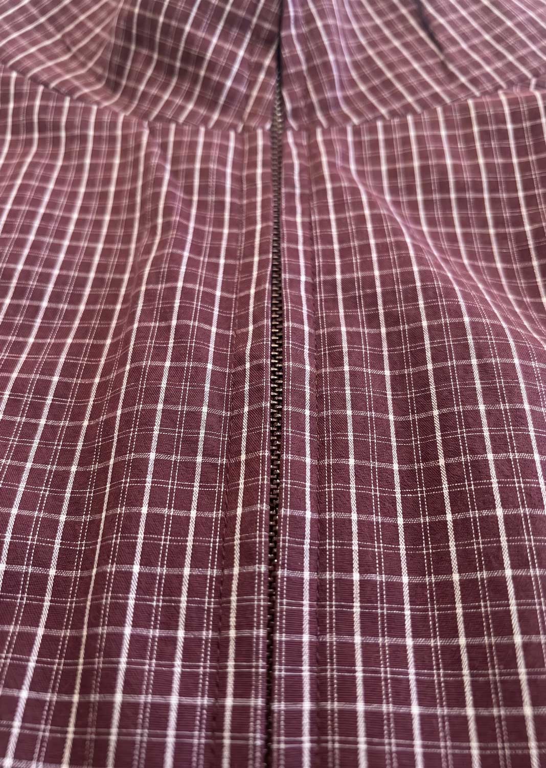 Erin Checked Funnel Neck Jacket