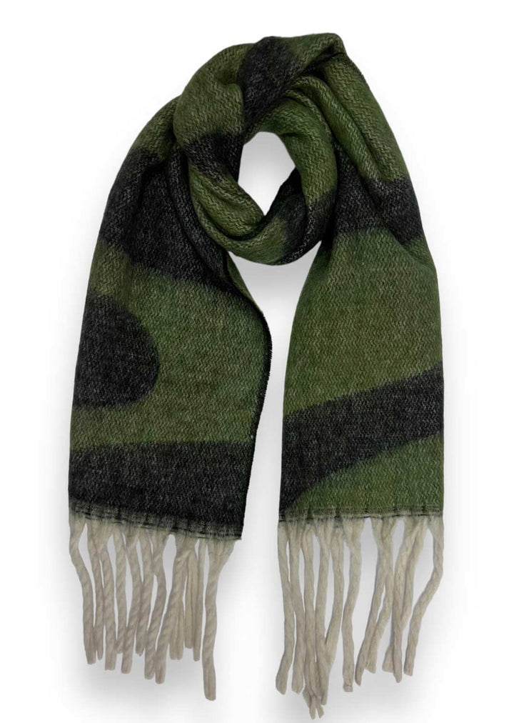 Green and Black Heavyweight Scarf