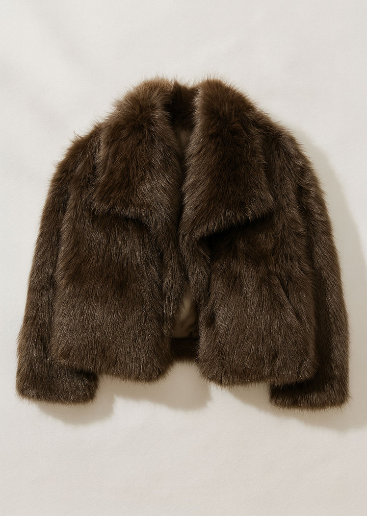 Fur Jacket Chocolate