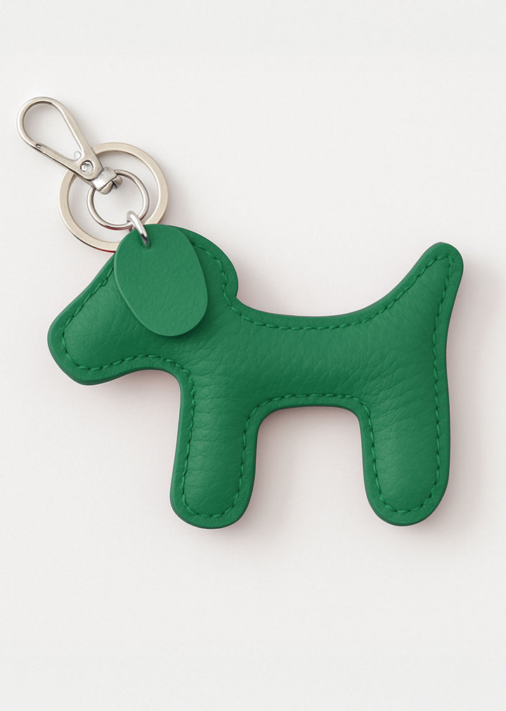 Leather Dog Keyring