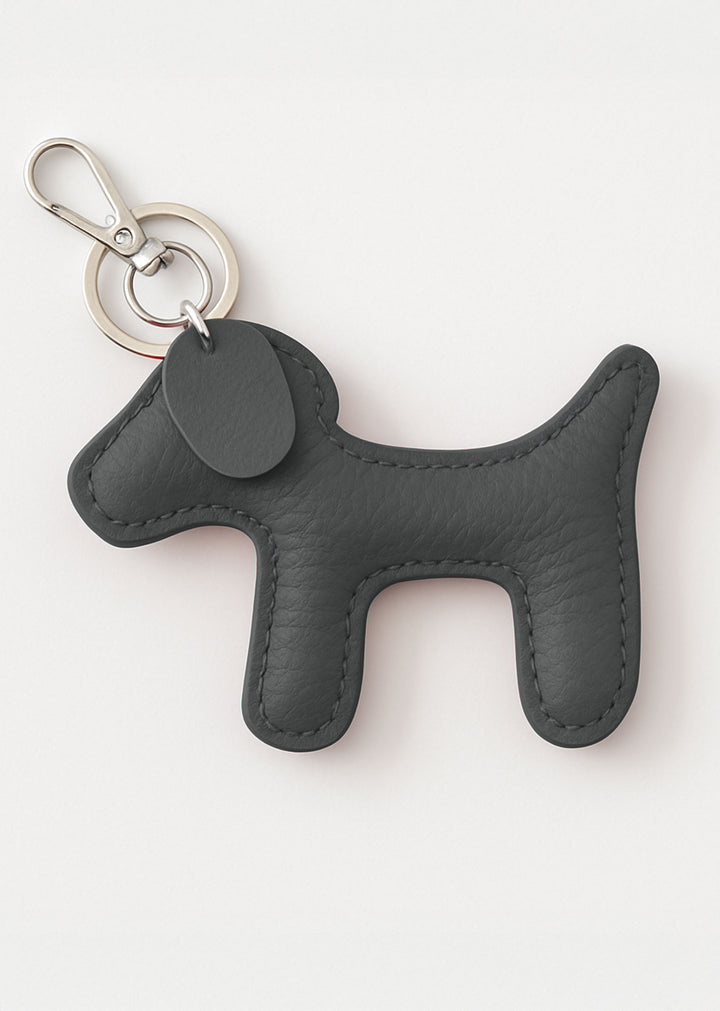 Leather Dog Keyring