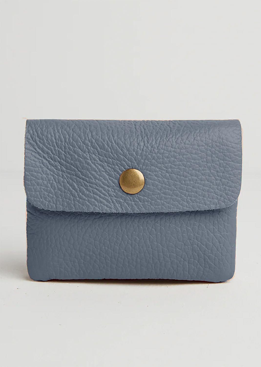 Grey Small Leather Purse