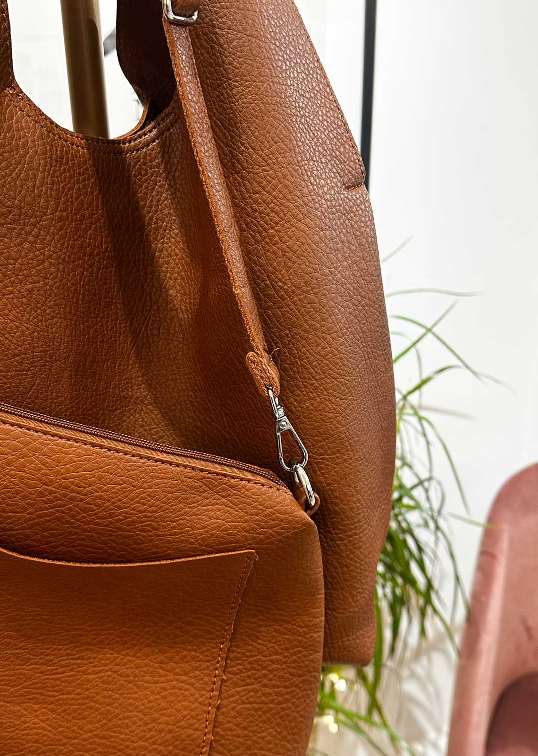 Hermione Slouchy 2 in 1 Bag Tan