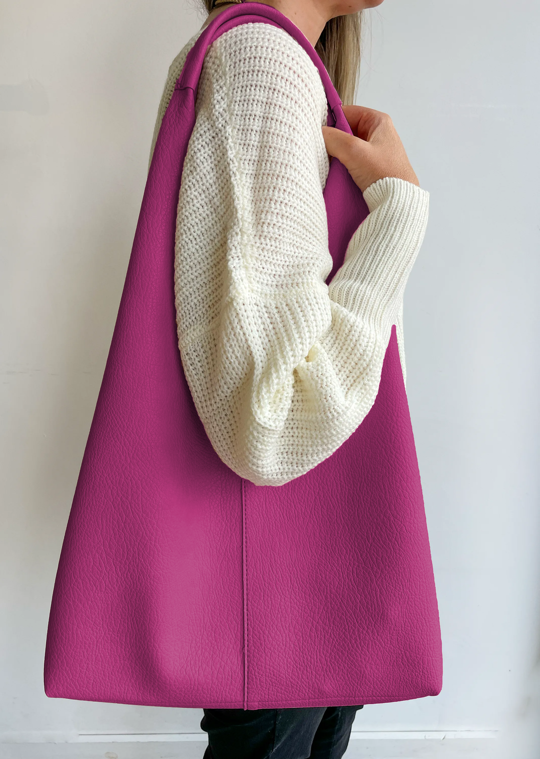 PInk Slouch tote bag
