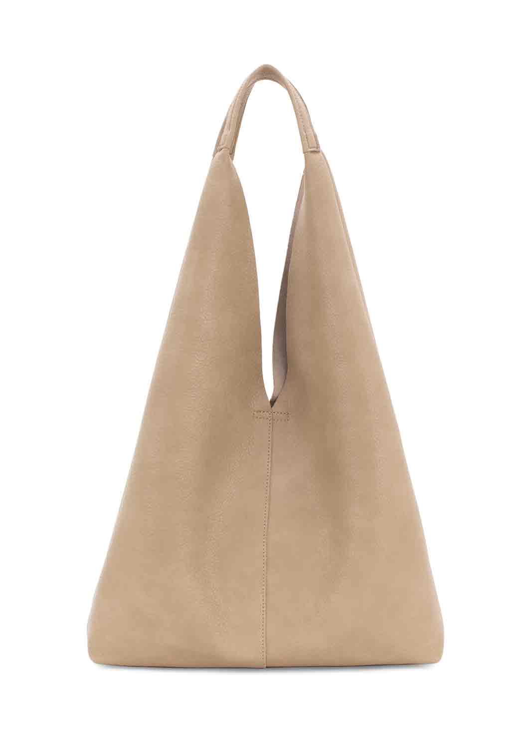 Slouchy Taupe Tote Bag