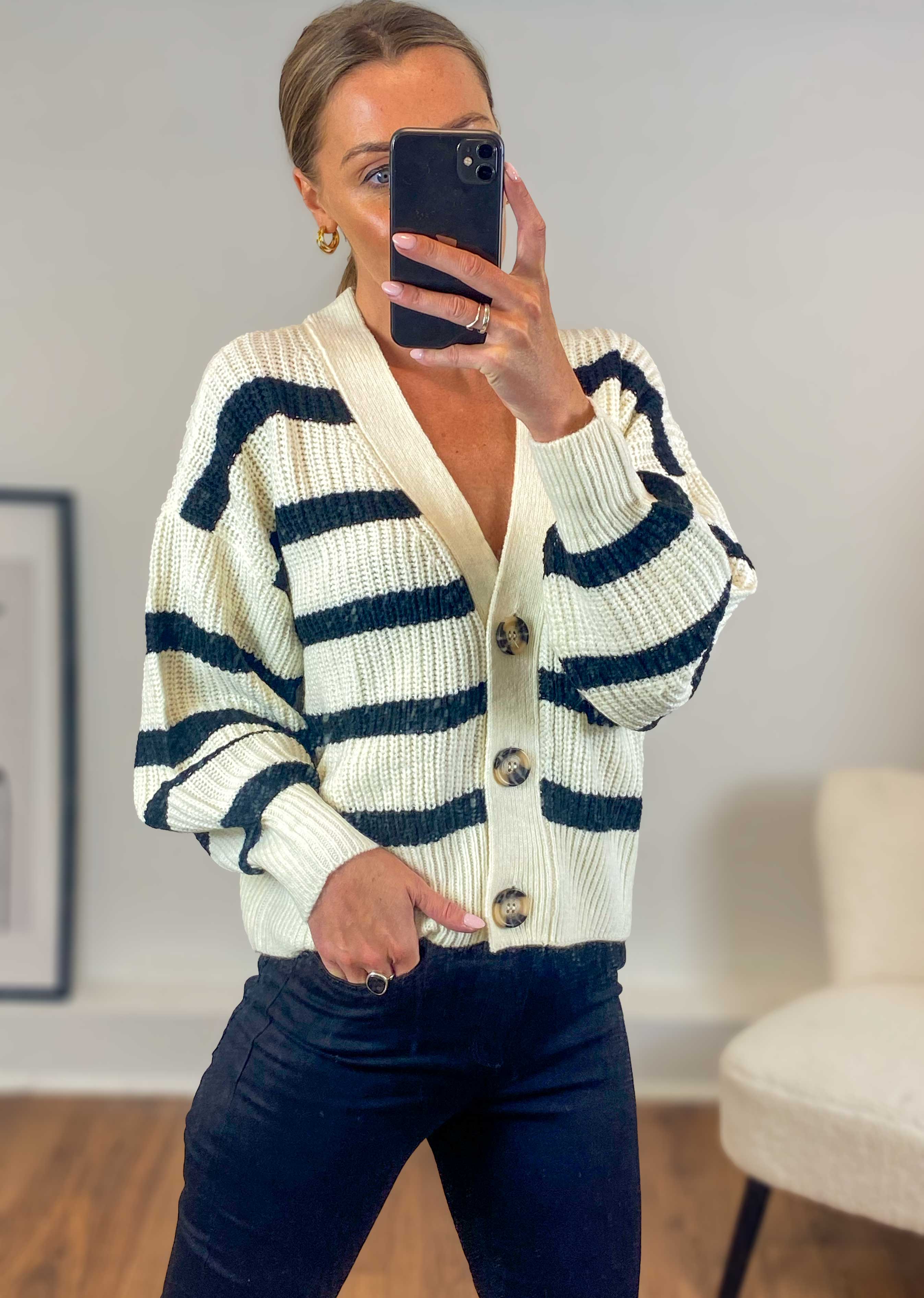 Stripe Cardigan