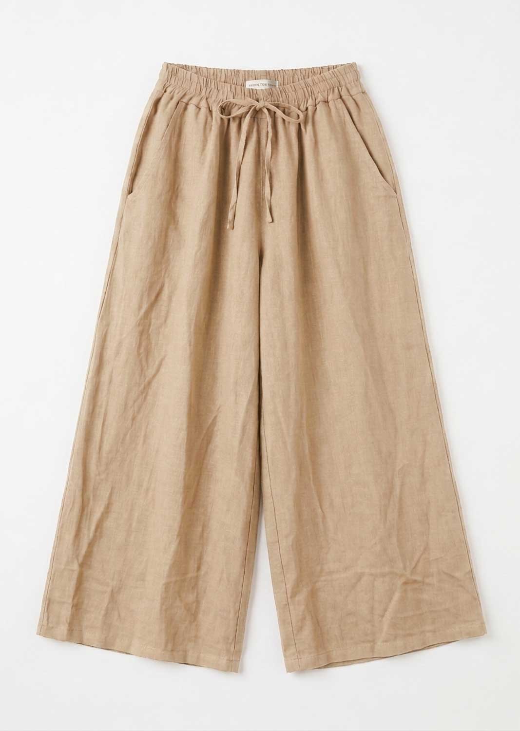 beige linen pants