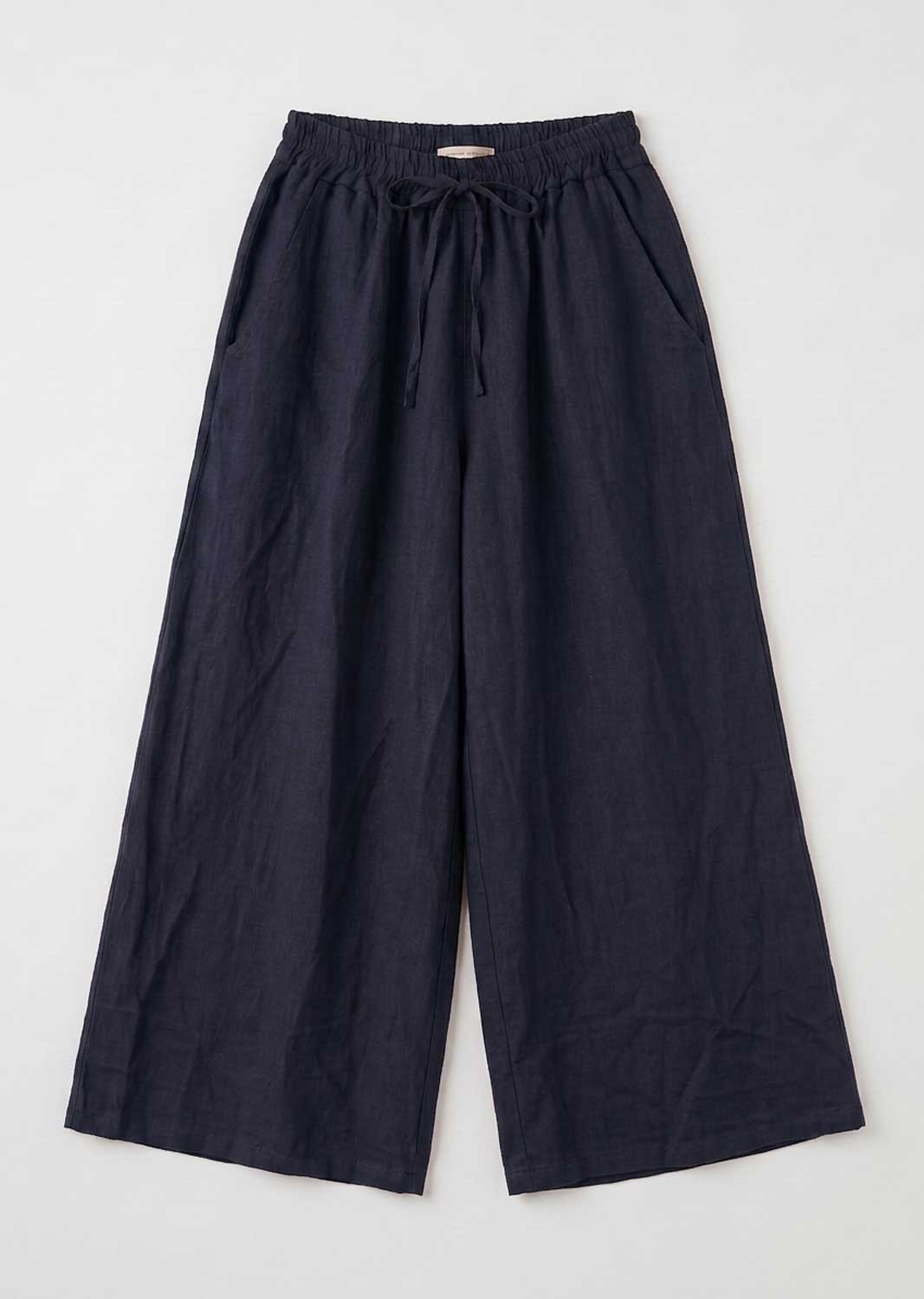 navy linen pants