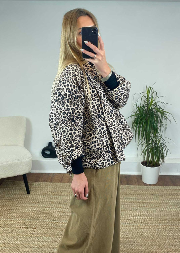 Crawford Leopard Quilted Jacket