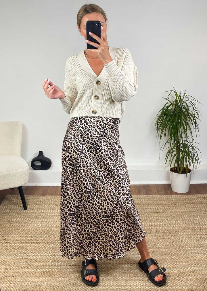 Sansi Leopard Skirt