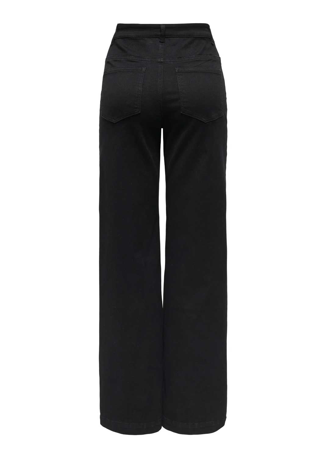 Madison Stretch Wide Leg Jeans Black