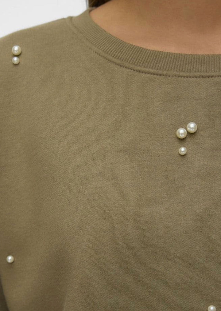 Matilda Sage Green Pearl Sweater
