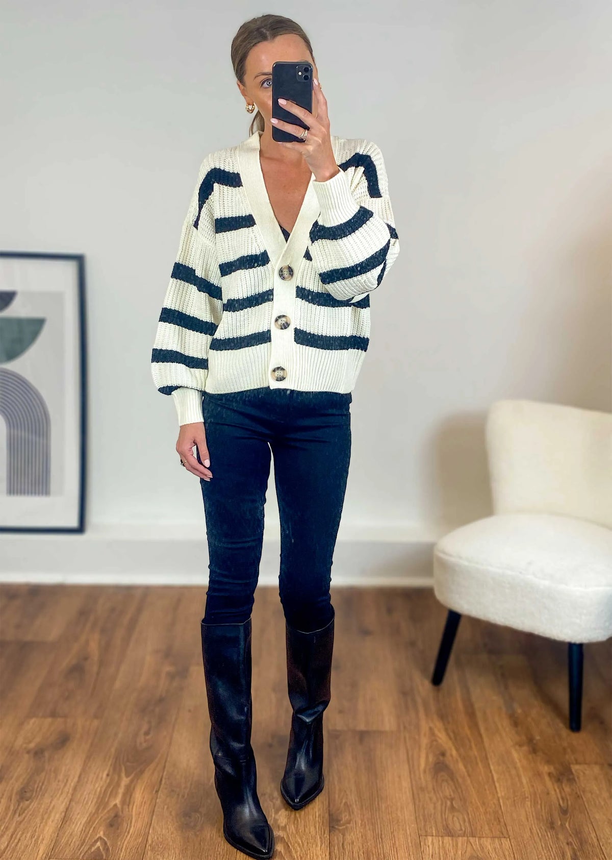 STRIPE CARDIGAN