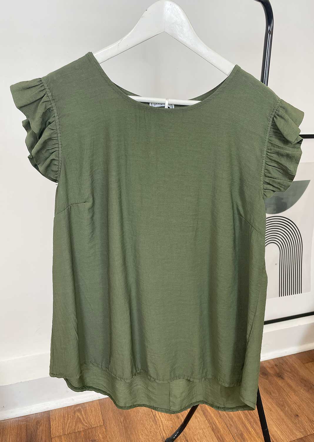 Pia Button Back Top