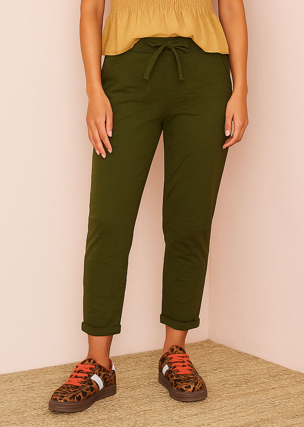 Olive Green Magic Pants
