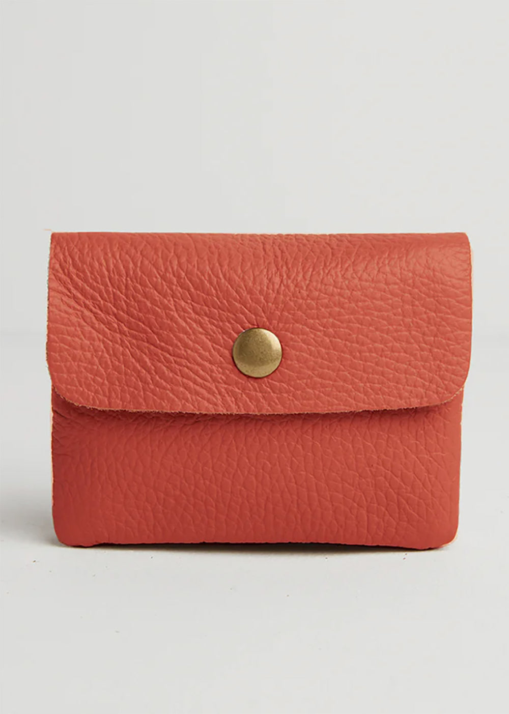 Orange Small Leather Purse