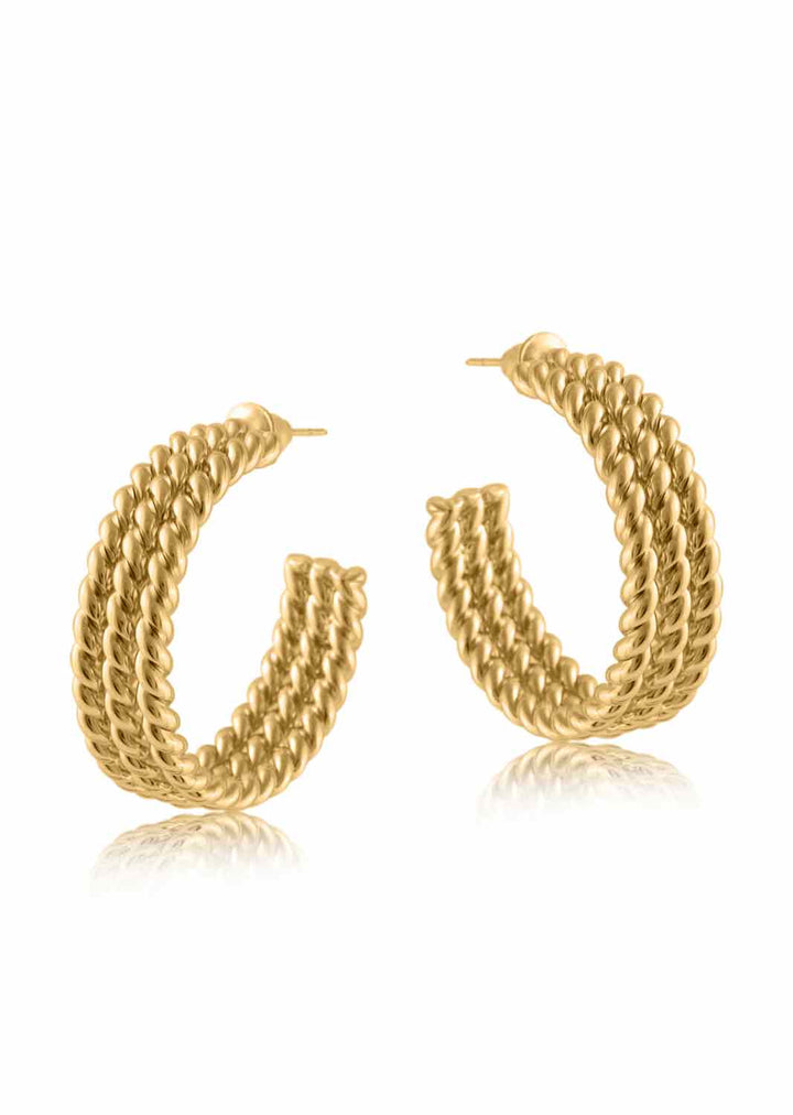 Petre Gold Plated Earrings