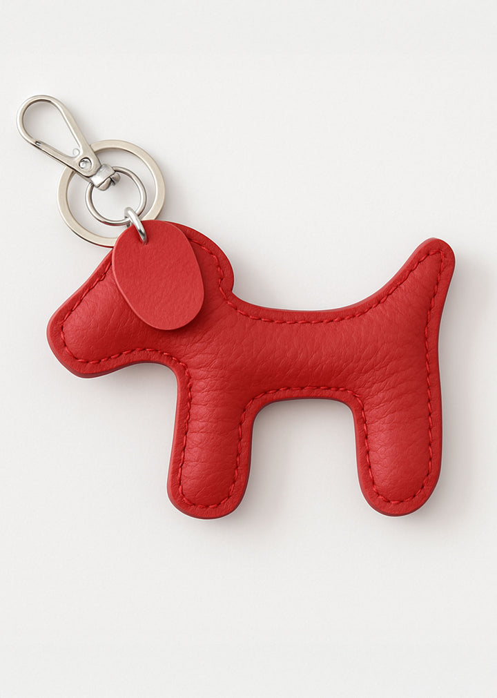 Leather Dog Keyring
