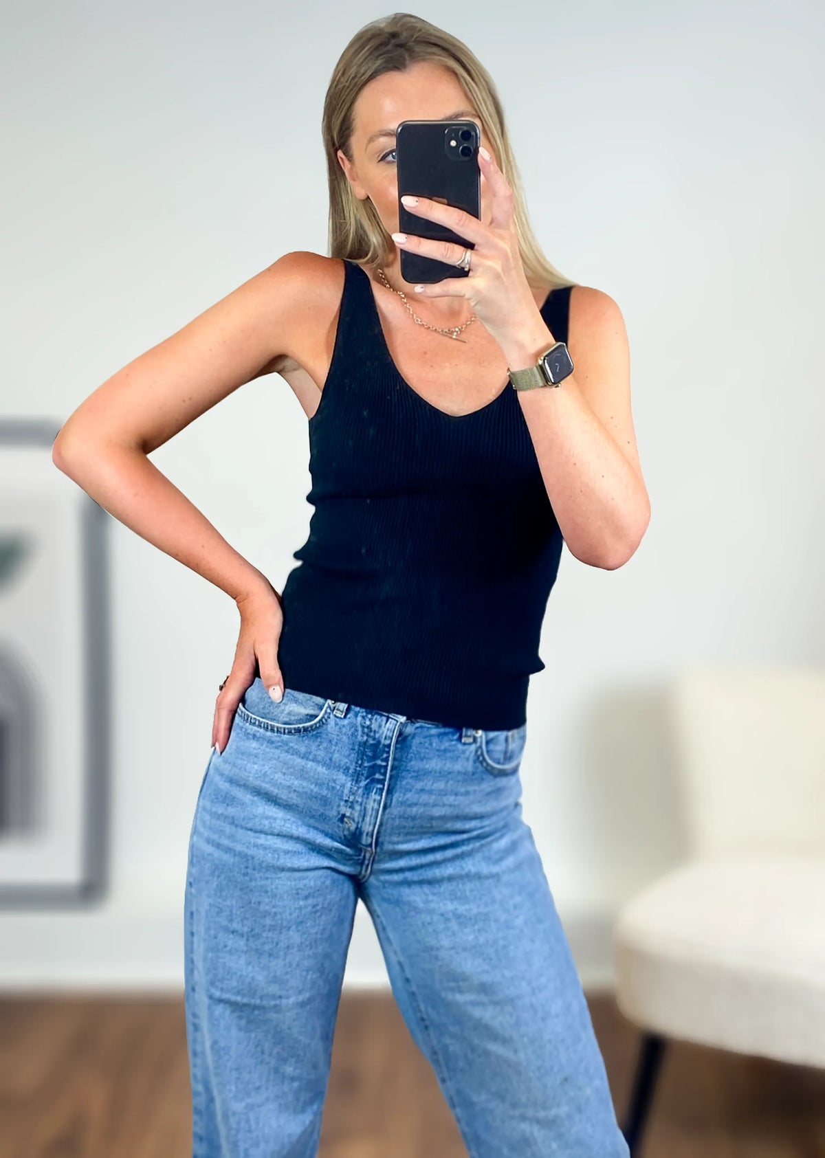 RIBBED KNIT VEST