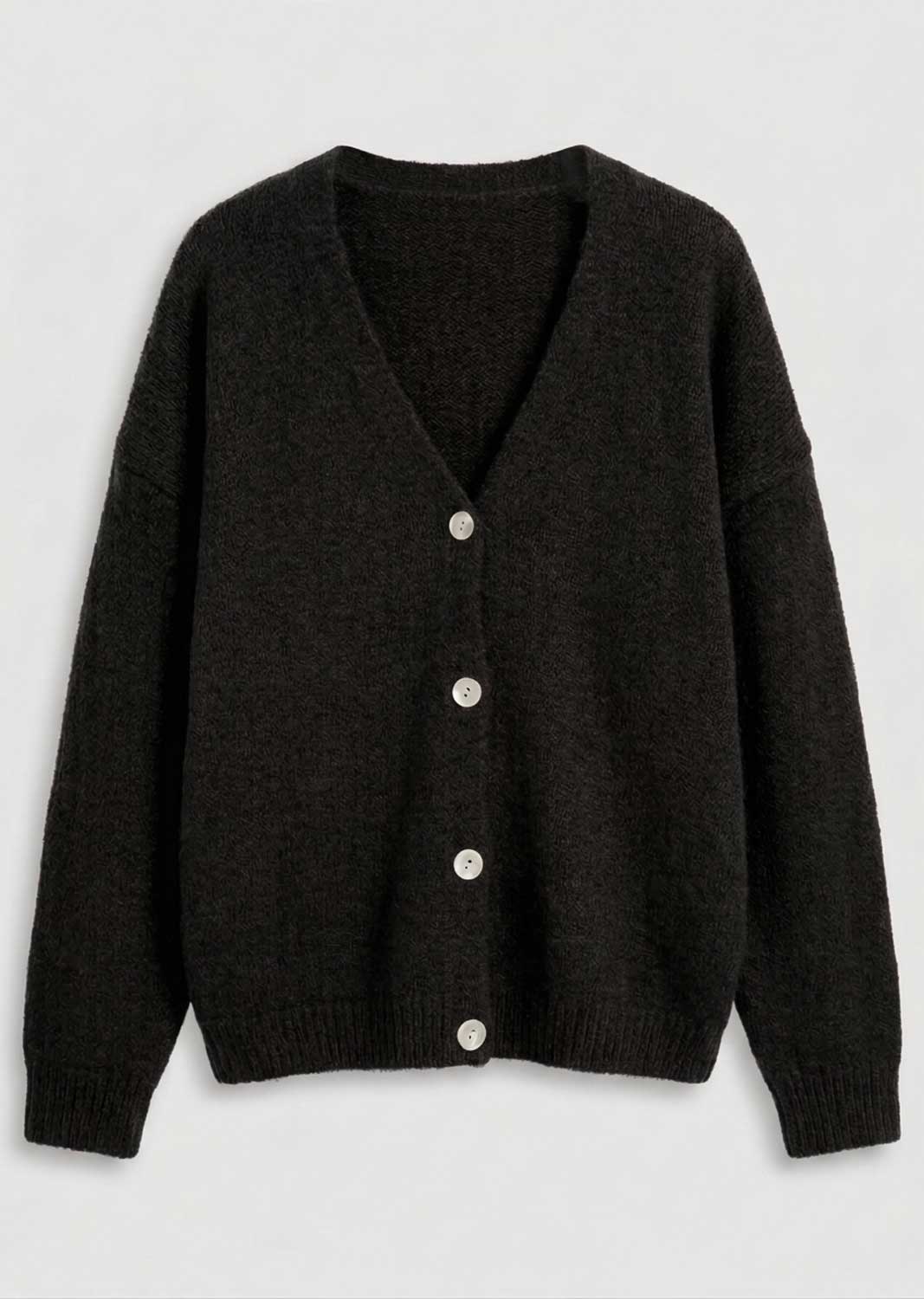Saffron Wool Blend Cardigan