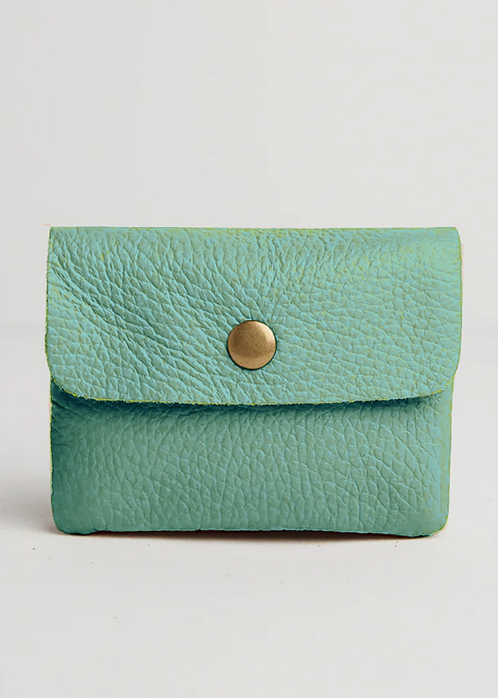 Sage Green Small Leather Purse