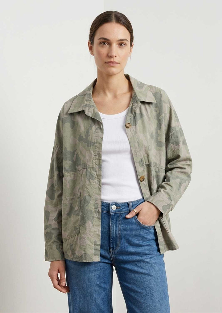 Stevie Sage Green Camo Jacket