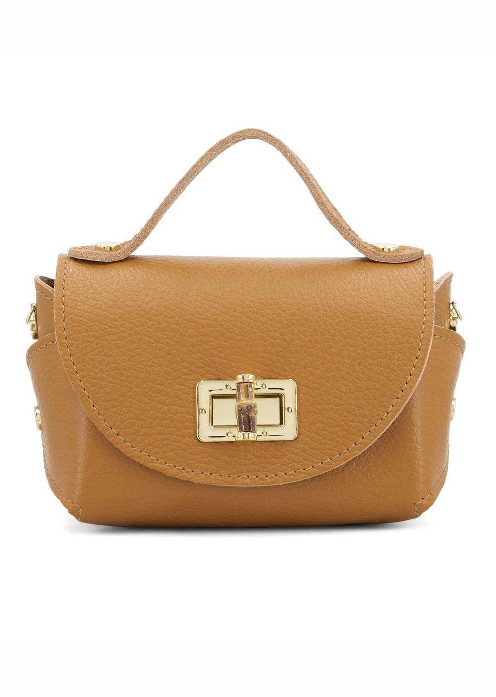 Tan Mini Leather Handbag