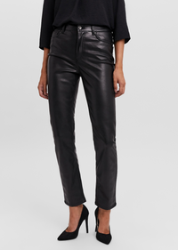Black Leather Pants Trousers