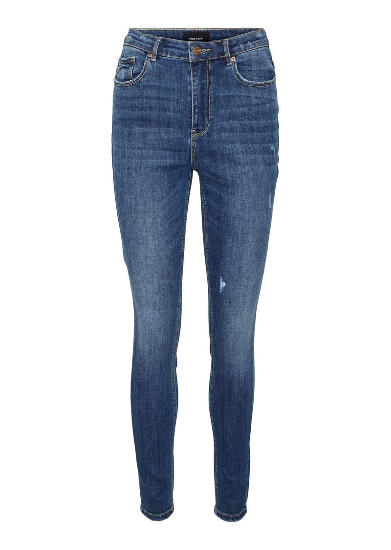 Denim blue jeans