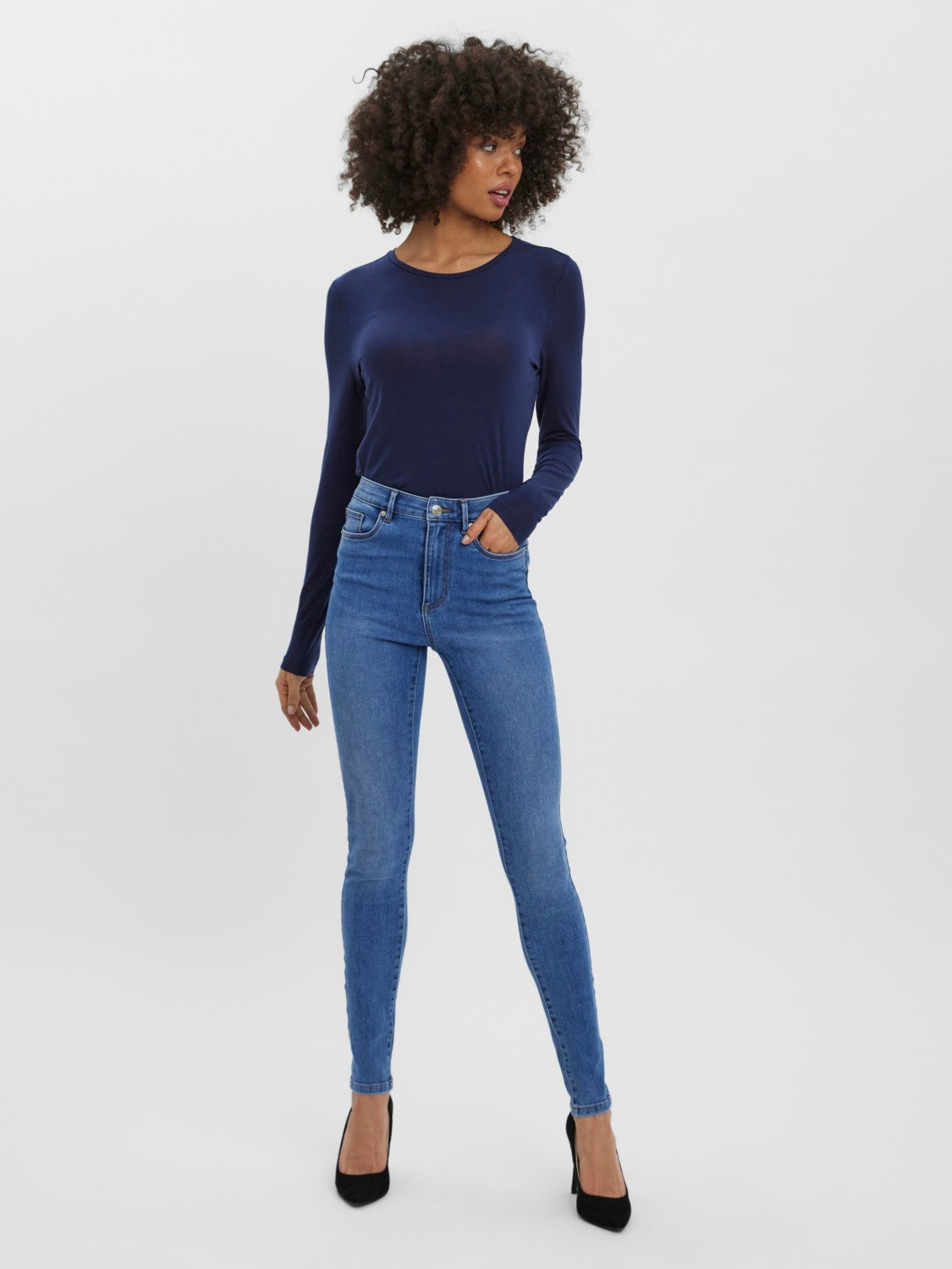 Organic Sophia Jeans - Mid Blue Wash